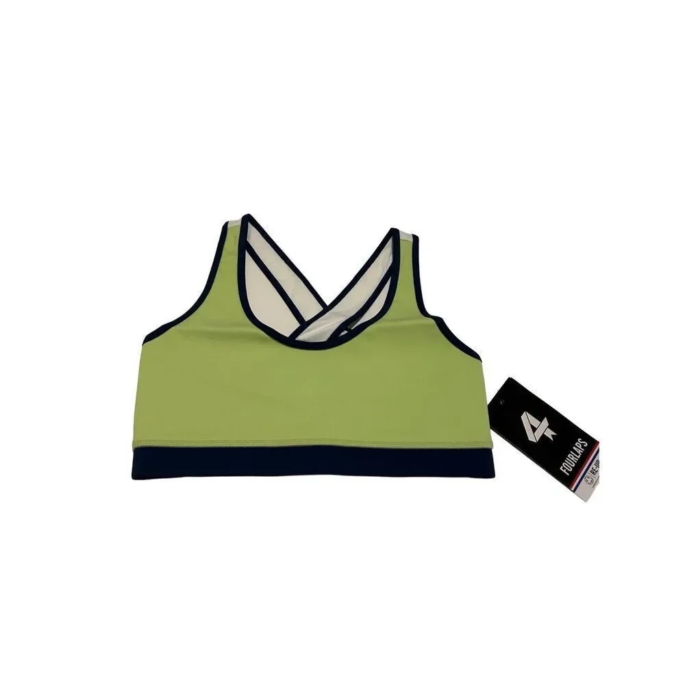 Fourlaps Infinity Sports Bra Green Blue Women’s Size XS NEW